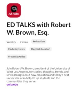 President Brown is Featured on the New Mini-Podcasting Platform JAM.AI